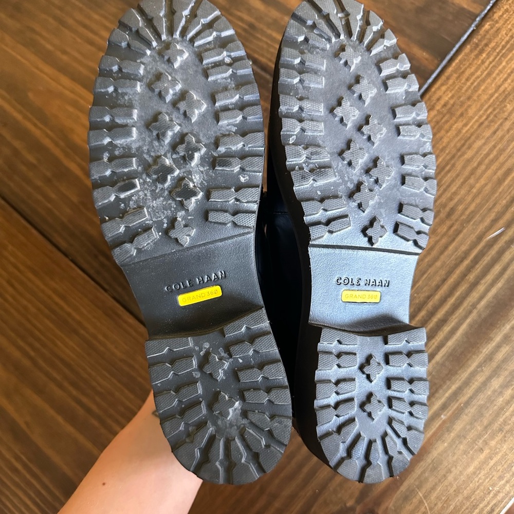 Cole Haan Geneva Chain Leather Loafers - Picture 6 of 6